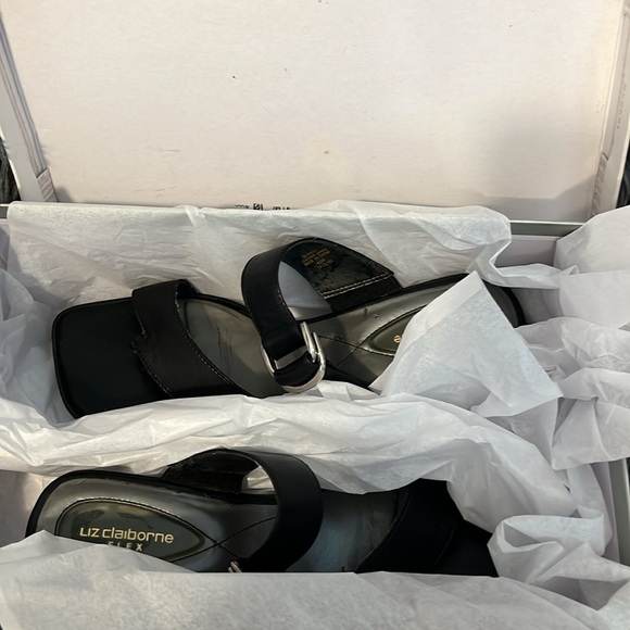 Liz Claiborne Flex Sandal black 8 1/2 - Picture 7 of 9